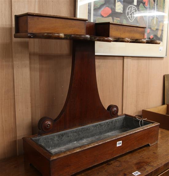 A Victorian mahogany umbrella stand H.65cm